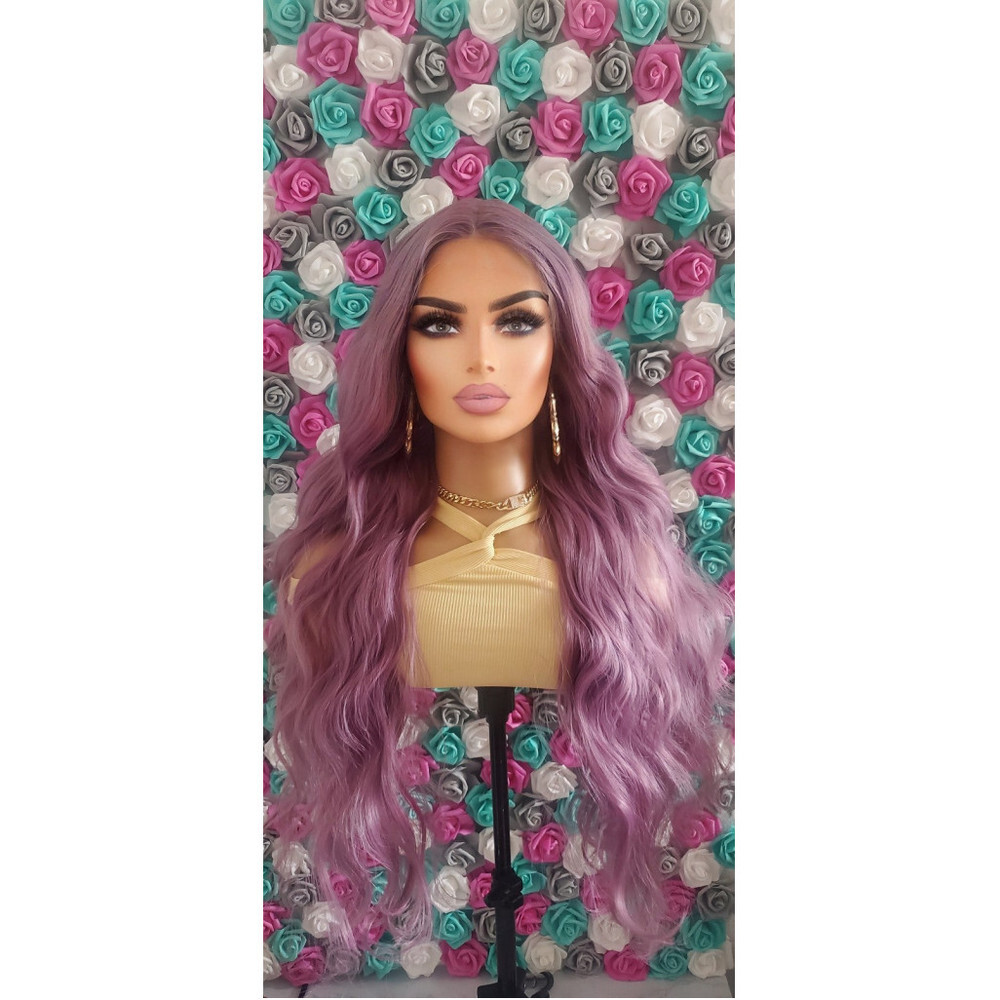 Human human blend lace front wig